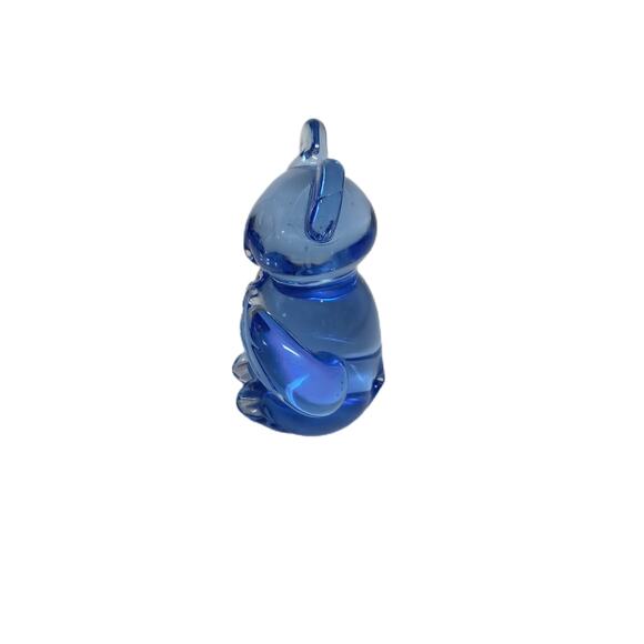 🐨🐼💙Koala Panda Bear Art Glass Figurine Paperweight Blue Vintage Home Decor - Picture 5 of 16